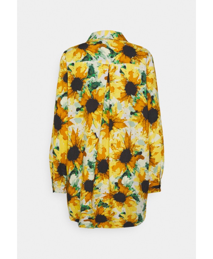 Ladies Top Series Shirts | JUST FEMALE SMOOTH SHIRT - Button-down blouse - sunflower yellow art/yellow JU121E03X-E11