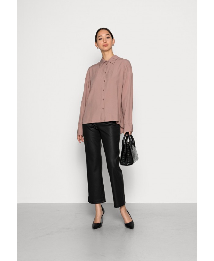 Ladies Top Series Shirts | Lindex KAI - Button-down blouse - dark dusty pink/pink L2E21E01V-J11