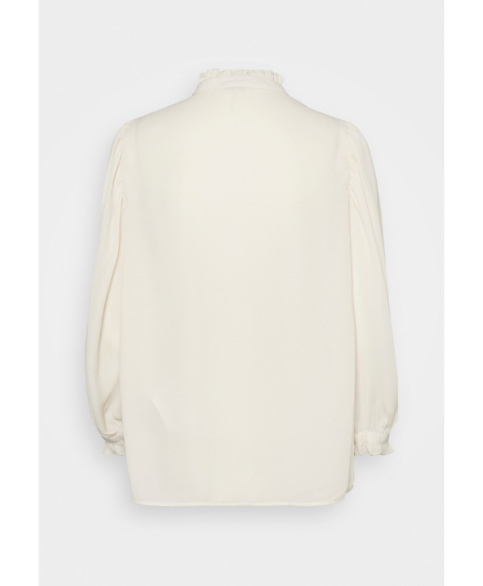 Ladies Top Series Shirts | Vero Moda Tall VMIMACY TIE - Button-down blouse - birch/off-white VEB21E09B-A11