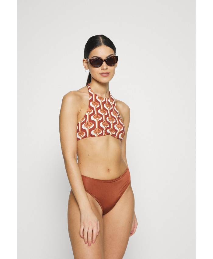 Ladies Bikini Collection Bikini Bottoms | Lindex SWIM BRIEF BELLA - Bikini bottoms - dark dusty orange/orange L2E81I000-H11