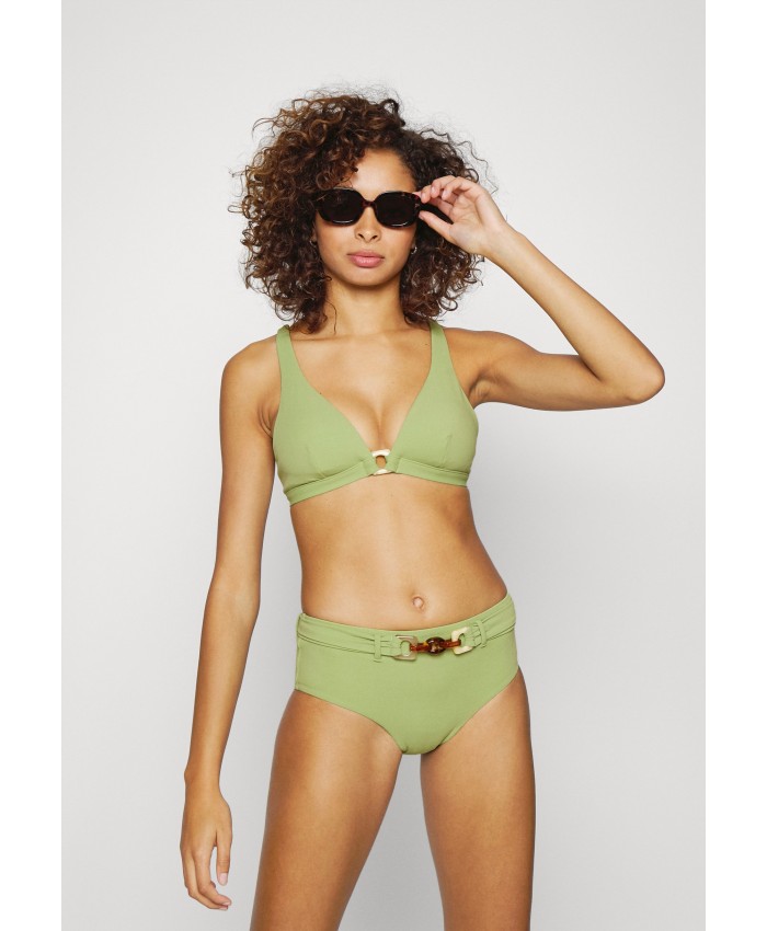 Ladies Bikini Collection Bikini Bottoms | Seafolly BELIZE WIDE SIDE RETRO - Bikini bottoms - green tea/green S1981I08C-M11