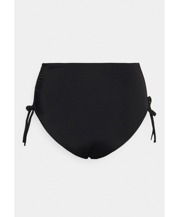 Ladies Bikini Collection Bikini Bottoms | We Are We Wear SIBELLE HIGH WAIST WITH GATHERED SIDES CURVE - Bikini bottoms - black WEJ81I018-Q11