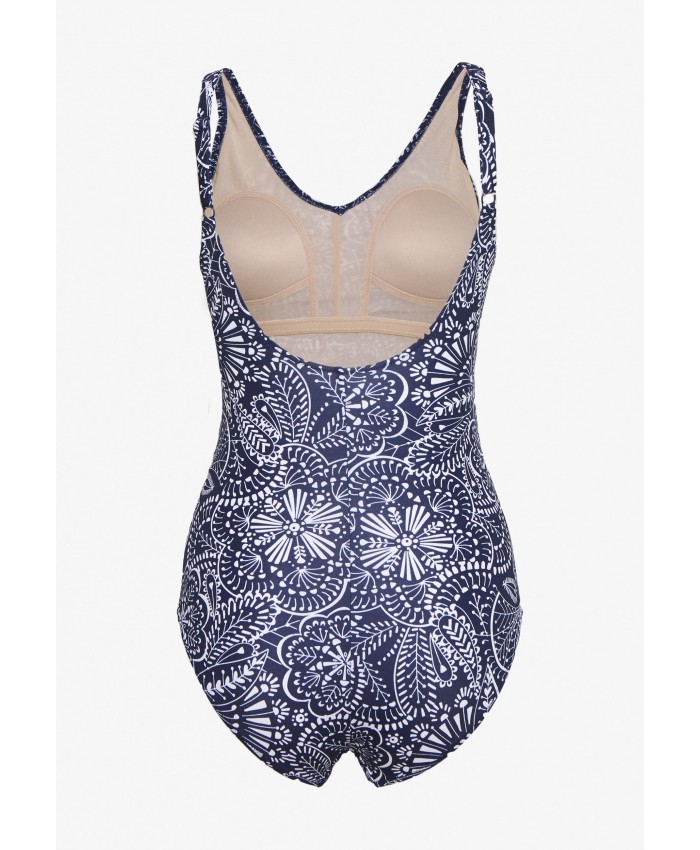 Ladies Bikini Collection Swimsuits | Pour Moi HOT SPOTS CONTROL SWIMSUIT - Swimsuit - navy scandi/dark blue POJ81G005-K13