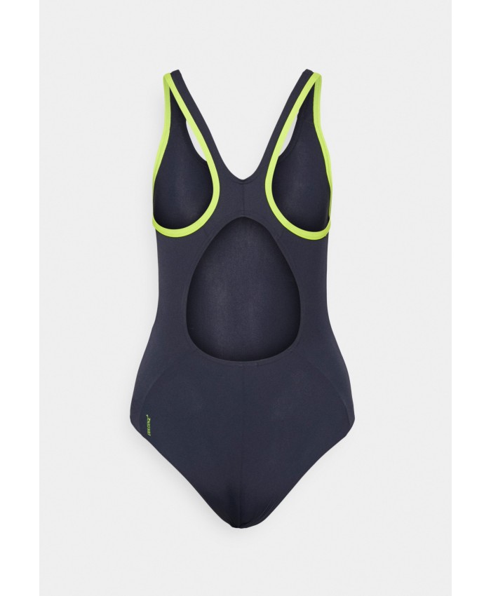 Ladies Bikini Collection Swimsuits | Speedo BOOM LOGO - Swimsuit - true navy/atomic lime/black 1SP81G04Y-Q11