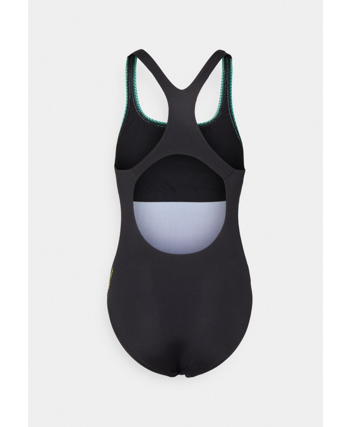 Ladies Bikini Collection Swimsuits | Speedo MEDALIST - Swimsuit - black/nordic teal/tile/black 1SP81G04X-Q11