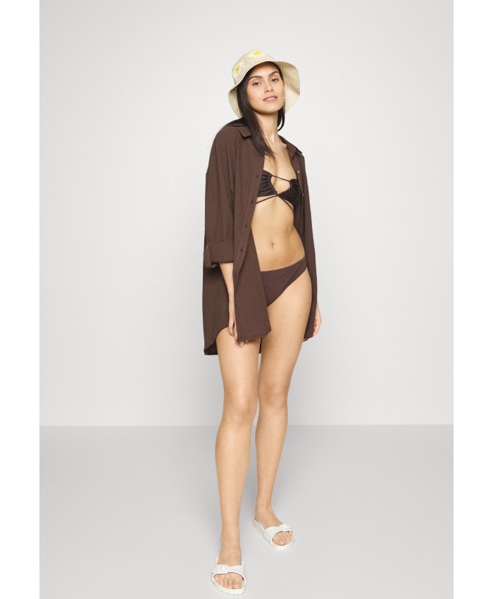 Ladies Bikini Collection Beach Accessories | Cotton On Body SWING BEACH SHIRT - Beach accessory - chocolate/brown C1R81H009-O11