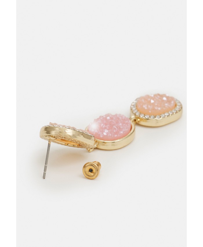 Women's Accessories Earrings | BAUBLEBAR SUGARFIX STACKED DRUZY DROP EARRINGS - Earrings - pink/gold-coloured B4I51L02T-F11