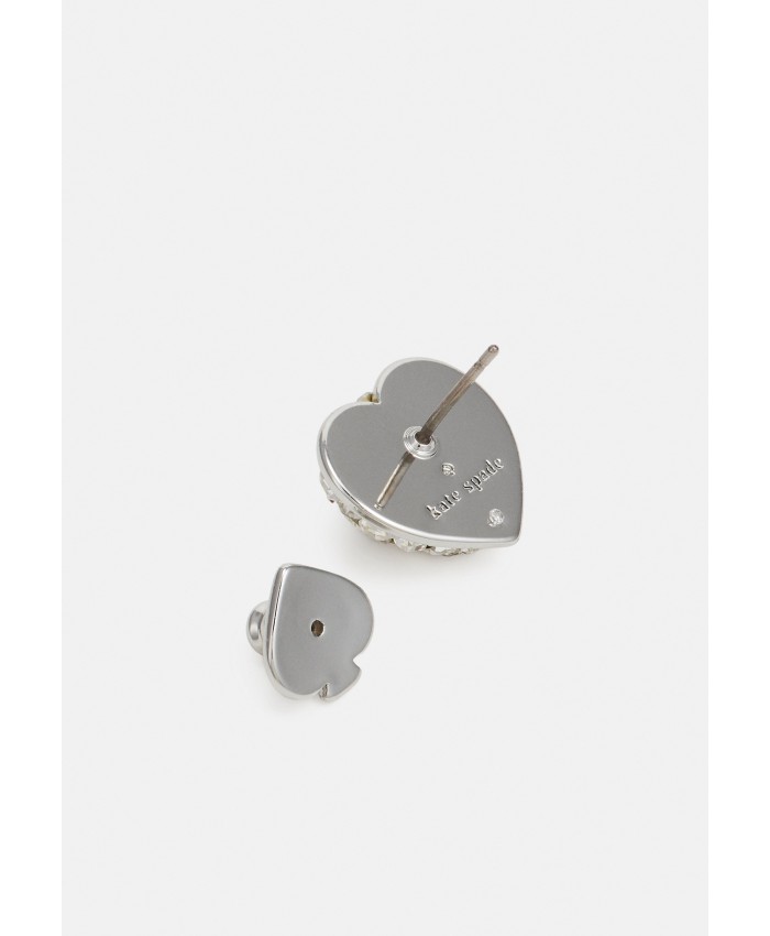 Women's Accessories Earrings | kate spade new york HEART CLAY PAVE STUDS - Earrings - silver-coloured K0551L0AD-D11