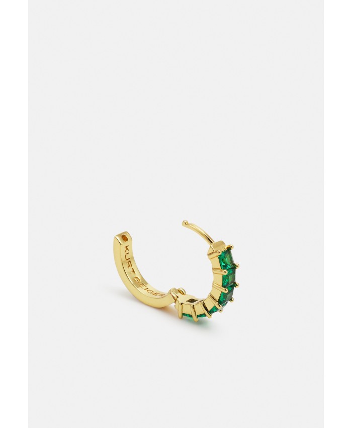 Women's Accessories Earrings | Kurt Geiger London HUGGIE HOOPS - Earrings - dark green KU051L007-M11
