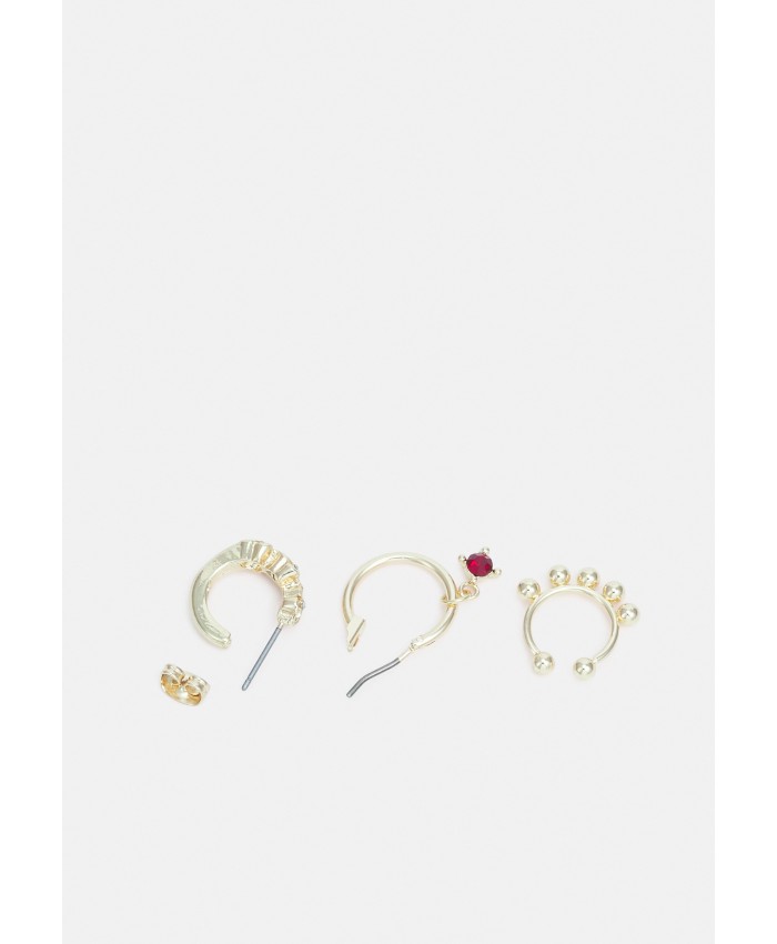 Women's Accessories Earrings | Pieces PCLUWA HOOP EARRINGS 6 PACK - Earrings - gold-coloured PE351L1DZ-F11