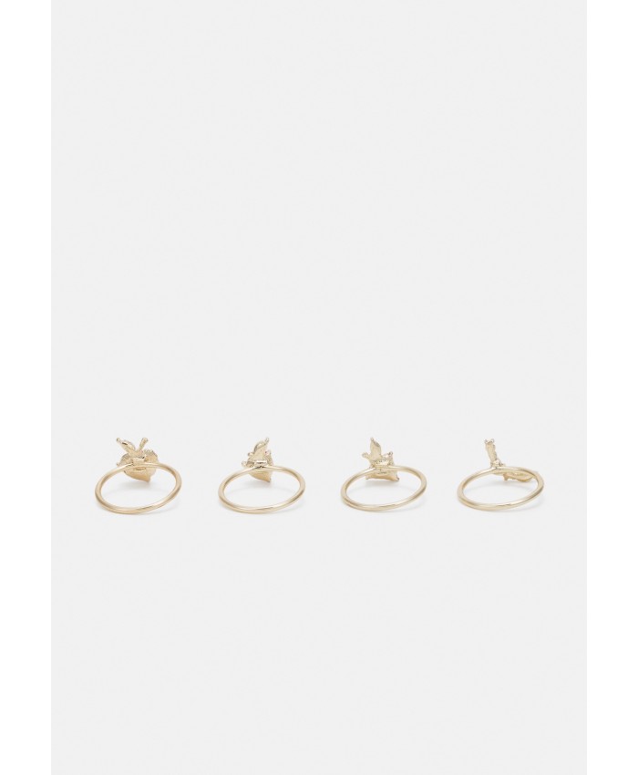 Women's Accessories Rings | Monki ADELINA RINGS 4 PACK - Ring - gold-coloured MOQ51L02I-F11