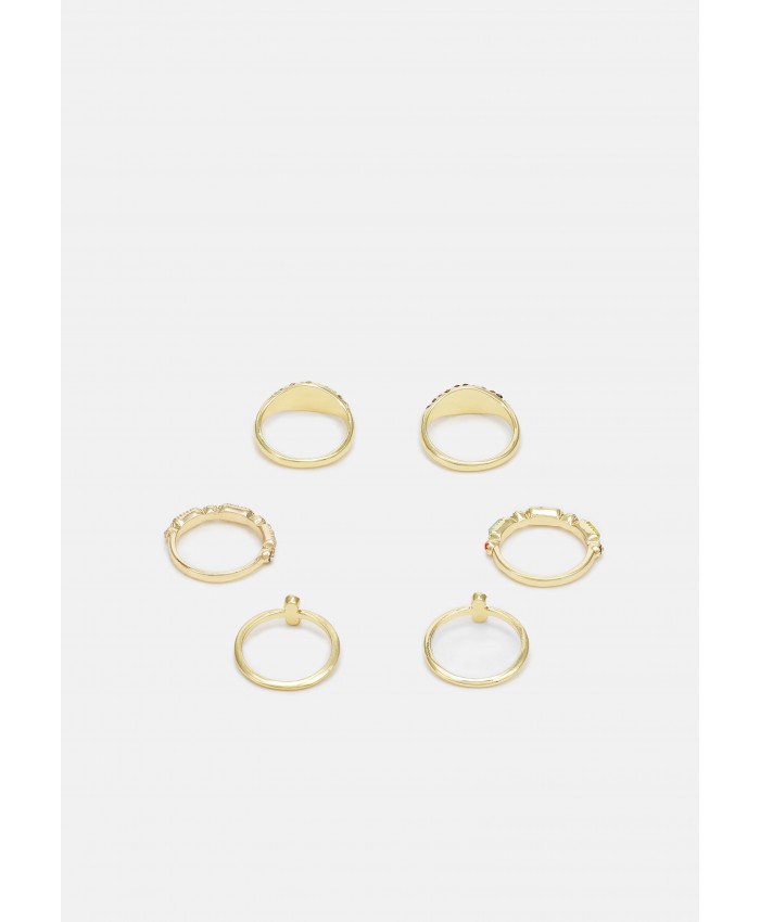Women's Accessories Rings | Pieces PCEMRIE 6 PACK - Ring - gold-coloured PE351L1D3-F11