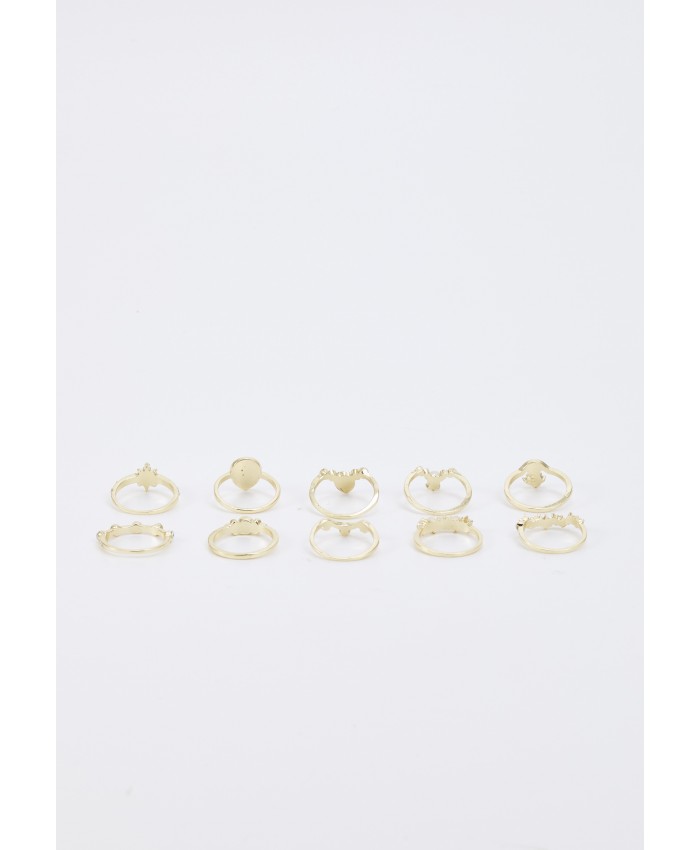 Women's Accessories Rings | Pieces PCHARRINA 9 PACK - Ring - gold color/gold-coloured PE351L1DP-F11