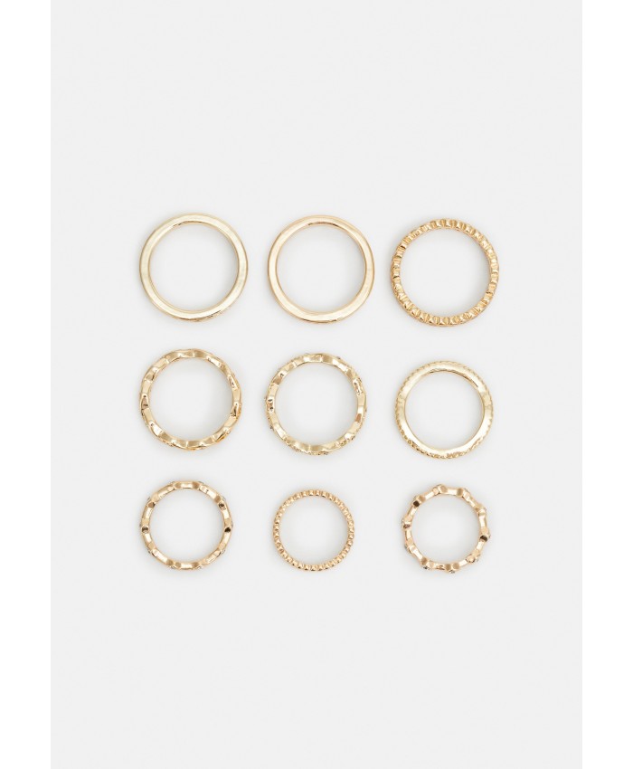 Women's Accessories Rings | Pieces PCKAROLINE 9 PACK - Ring - gold-coloured PE351L0RA-F11