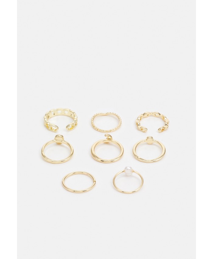 Women's Accessories Rings | Pieces PCMELI 8 PACK - Ring - gold-coloured PE351L1QE-F11