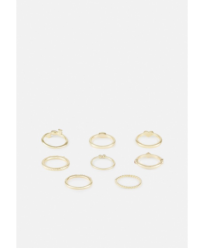 Women's Accessories Rings | Pieces PCOLINA RING 7 PACK - Ring - gold-coloured PE351L19M-F11