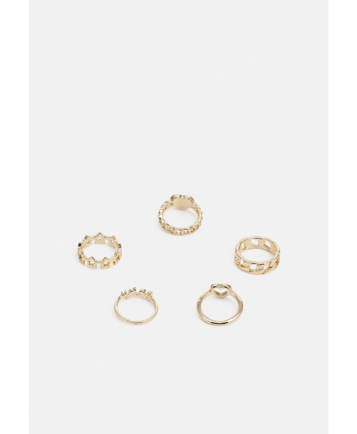 Women's Accessories Rings | Pieces PCRESSI 5 PACK - Ring - gold-coloured PE351L1KP-F11