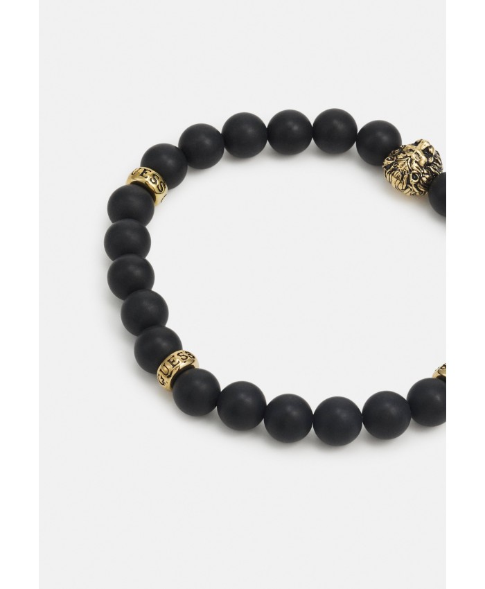 Women's Accessories Bracelets | Guess BEADS LION UNISEX - Bracelet - yellow gold-coloured/black/black GU154L03I-Q11