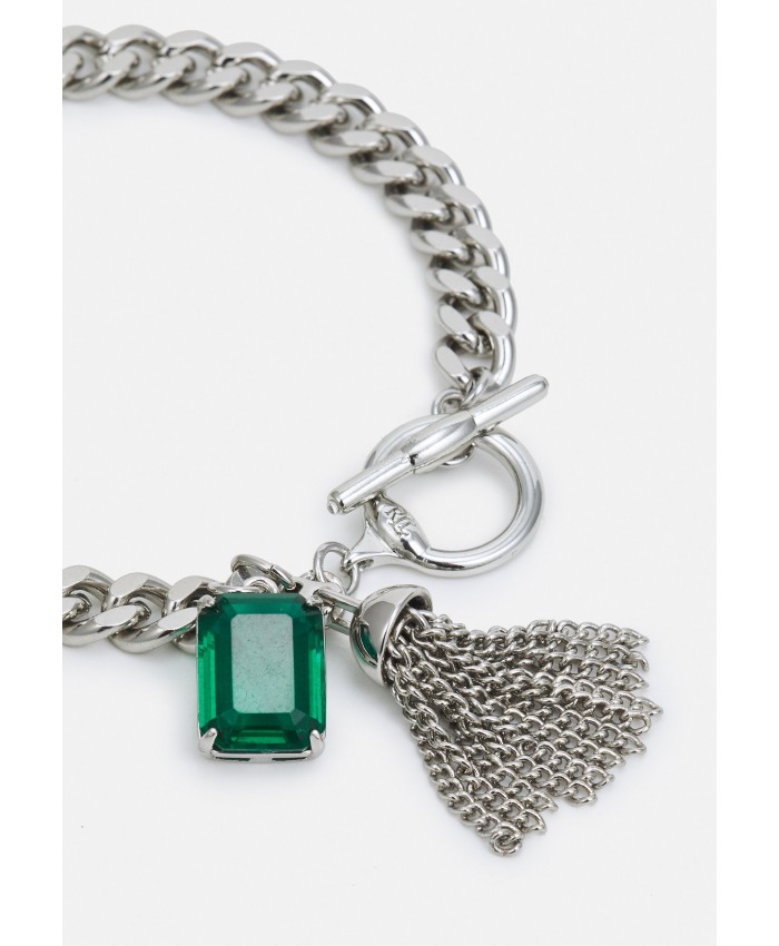 Women's Accessories Bracelets | Lauren Ralph Lauren STONE FLEX - Bracelet - silver-coloured/green/silver-coloured L4251L06S-D11