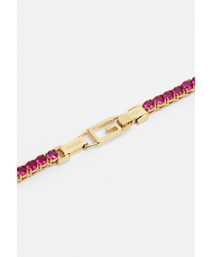 Women's Accessories Necklaces | Guess TENNIS - Necklace - yellow gold-coloured/fuchsia/gold-coloured GU151L1B4-F11