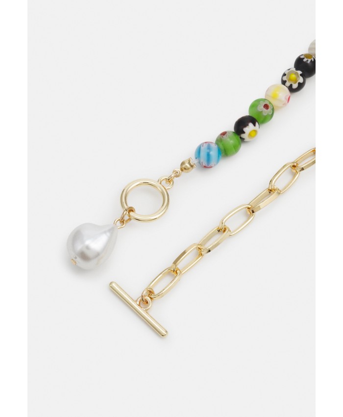 Women's Accessories Necklaces | Pieces PCTILDA NECKLACE - Necklace - gold-coloured/multi/gold-coloured PE351L1RK-F11