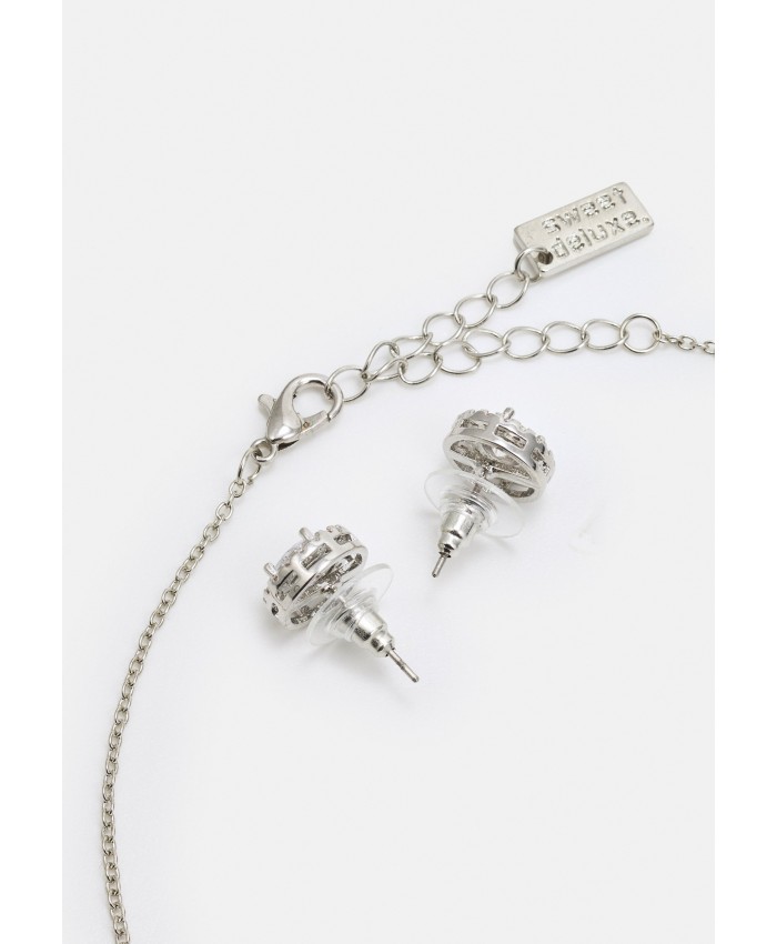 Women's Accessories Necklaces | sweet deluxe NECKLACE EARRING BRACELET CORA SET - Earrings - silver-coloured 2SW51L0OM-D11