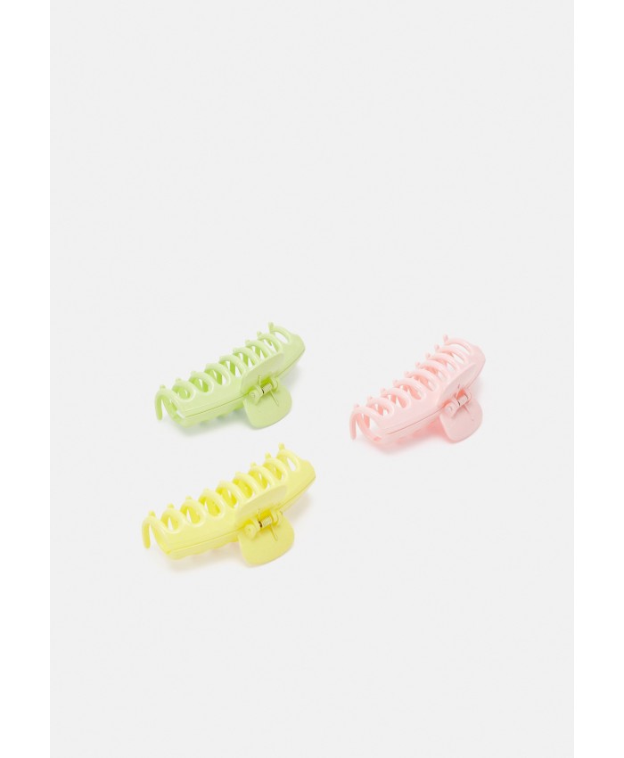 Women's Accessories Hair Accessories | Pieces PCGANNA HAIRSHARK 3 PACK - Hair styling accessory - ballerina/yellow/green/yellow PE351L1K5-T12