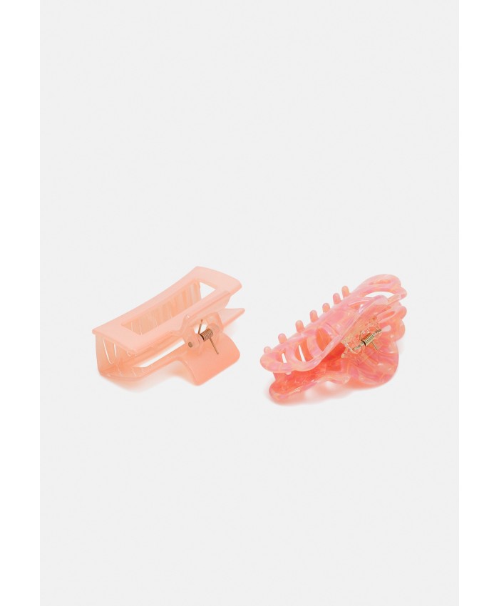 Women's Accessories Hair Accessories | Pieces PCHOLA HAIRSHARK 2 PACK - Hair styling accessory - apricot cream/fruit dove/orange PE351L1HJ-H11