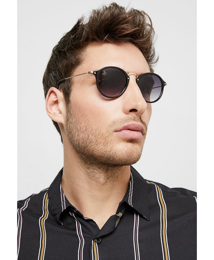Women's Accessories Sunglasses | Jeepers Peepers CASPER - Sunglasses - black/gold-coloured/black JP054E00K-Q12