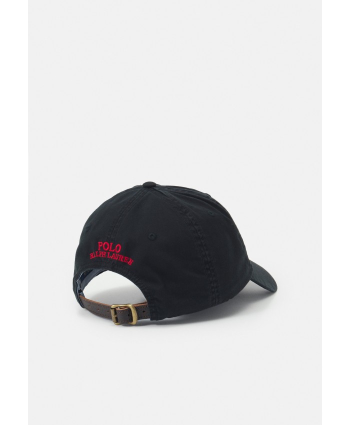 Women's Accessories Hats & Caps | Polo Ralph Lauren STRETCH COTTON BALL CAP - Cap - black PO254Q006-Q11